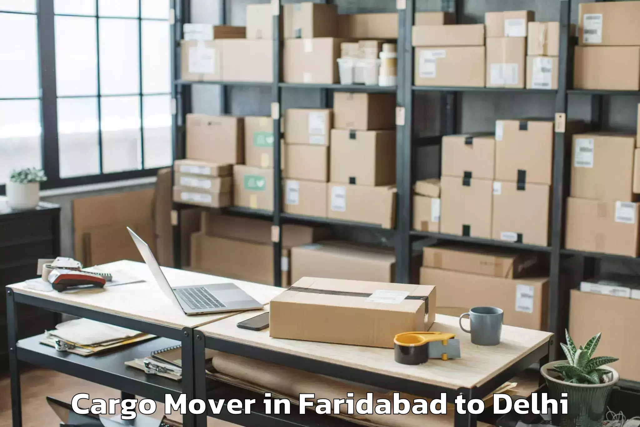 Book Faridabad to National Institute Of Educatio Cargo Mover Online